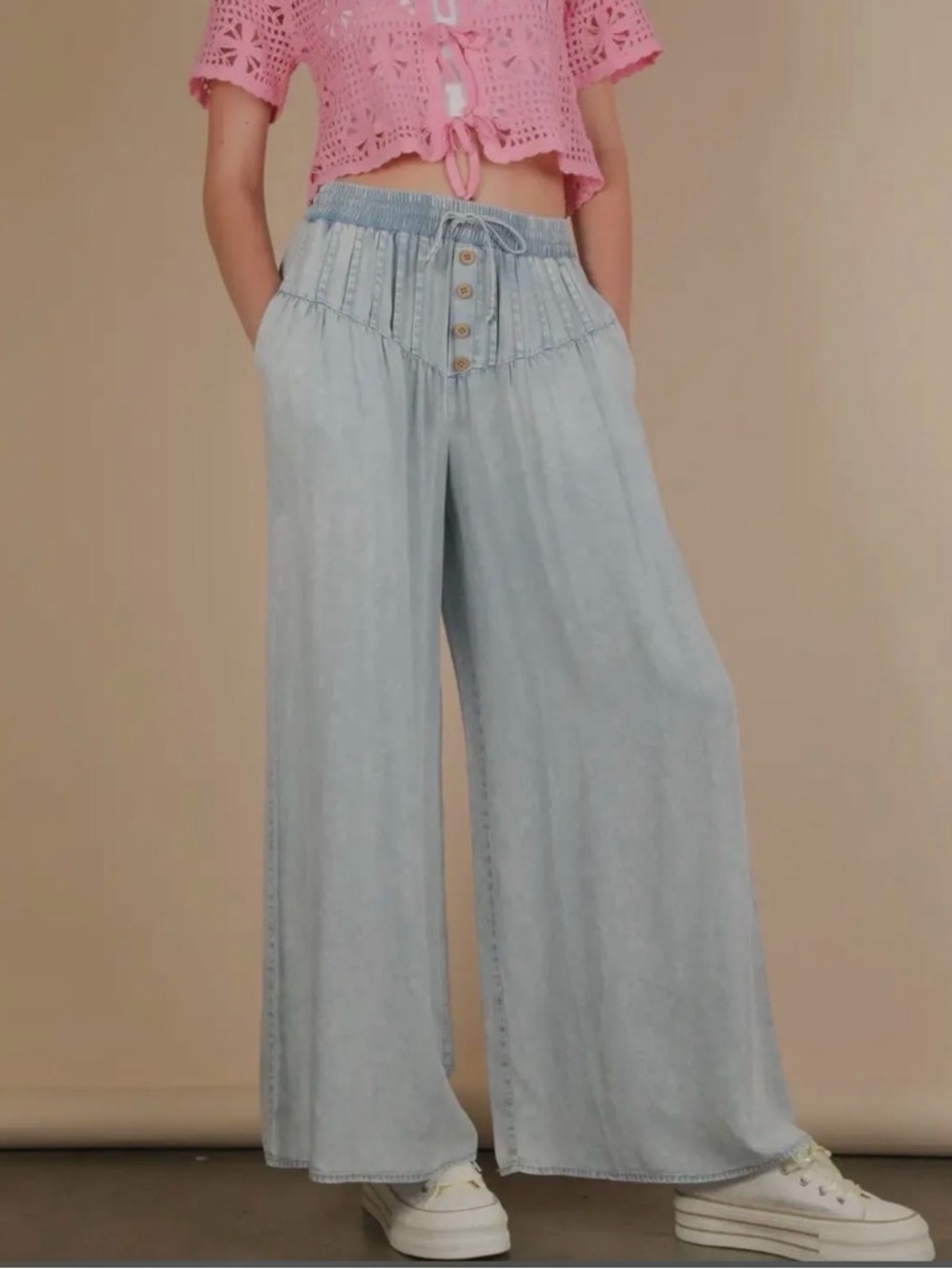 Chambray Pants
